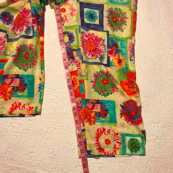Holly Lane 2pc Top Crop Pants Cruise Colorful L - Picture 8 of 8